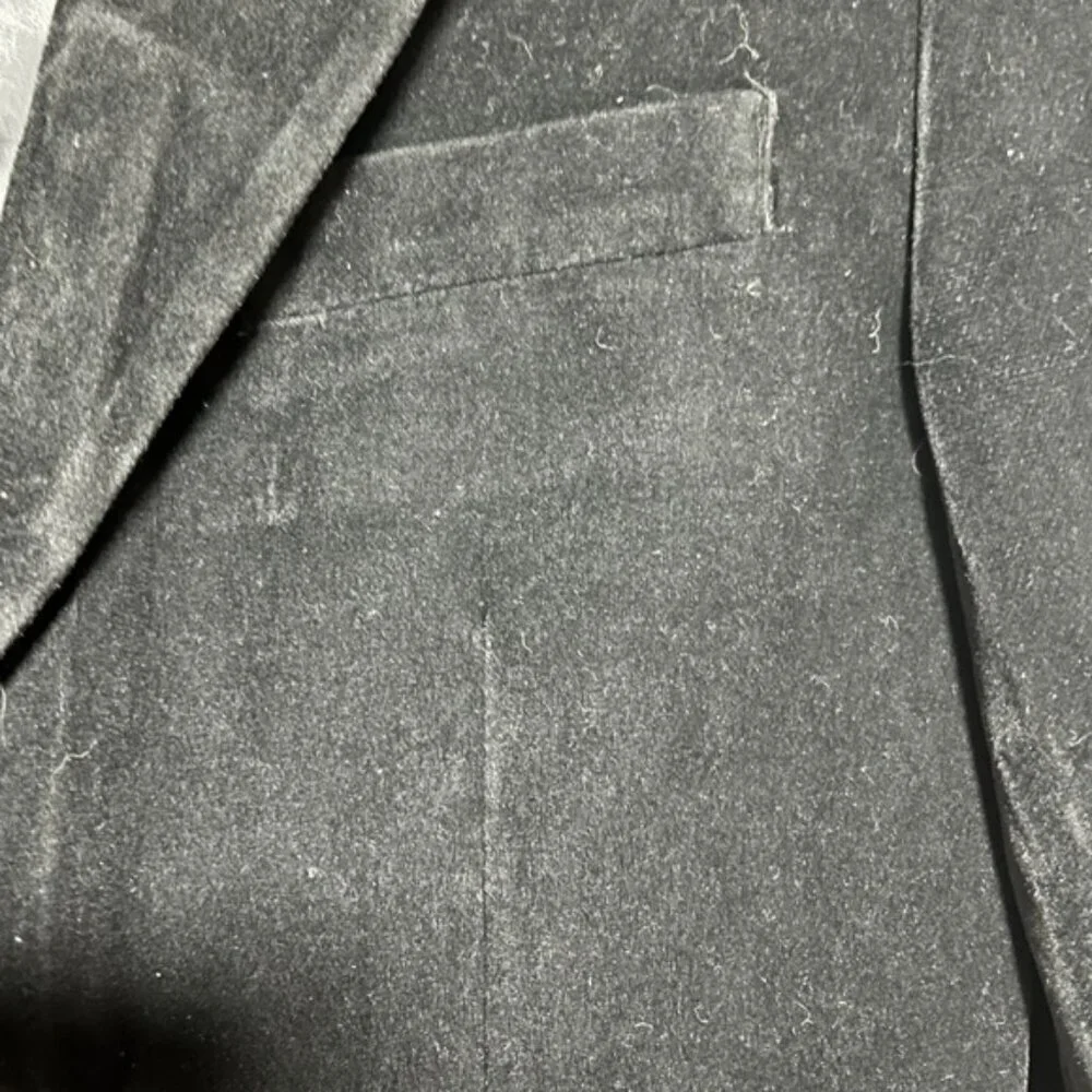 Max Black Polyester Men’s Blazer - Size M